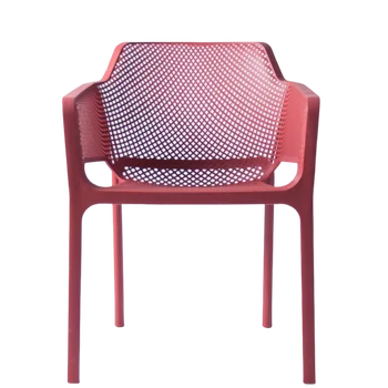 Пластиковые стулья для кухни Мебель для взрослых со спинкой и подлокотниками Обеденный стул из цельного полипропилена Полый стул для гостиной