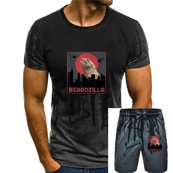 Бородатый дракон, забавная футболка, футболки на заказ, мужские футболки, распространенные хлопковые топы, рубашки простого стиля