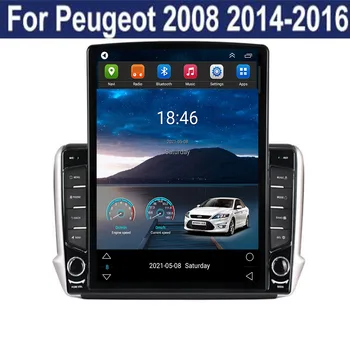 5GLTE + WIFI Android 12 для Peugeot 2008 208 серии 2012-2018 Tesla Автомобильный радиоприемник Мультимедийный видеоплеер Навигация GPS