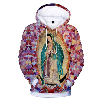 Богоматерь Гваделупская Дева Мария Мексика Мексиканские 3d толстовки 4xl harajuku толстовка пуловер толстовка уличная Куртка одежда