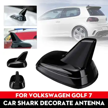 Радиосигнал на крыше автомобиля Shark украшает антенну антенны Черный автомобиль-стайлинг для Volkswagen Для VW Golf 7 G.TI