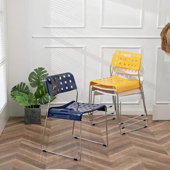 Эргономичные уличные стулья, Складываемый пластиковый дизайнерский стул для гостиной, Современная кухня, балкон, Итальянская мебель Silla Comedor