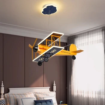 Подвесной светильник для детской комнаты индивидуальность креативность модная дизайнерская лампа для спальни Nordic simple boy room светодиодные авиационные фонари