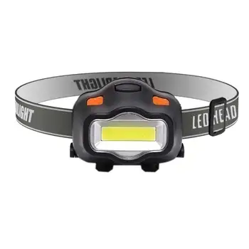 Наружное мини-освещение COB LED налобный фонарь с магнитом для кемпинга, велоспорта, пеших прогулок, рыбалки, фонарика AAA, налобного фонарика для кемпинга
