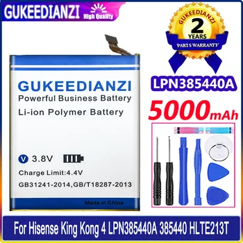 Аккумулятор GUKEEDIANZI 5000 мАч Для Hisense King Kong 4 Kong4 LPN385440A 385440 HLTE213T Bateria
