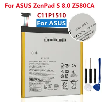 Оригинальный аккумулятор для планшета C11P1510 большой емкости для ASUS ZenPad S 8.0 Z580CA 4000 мАч + инструменты
