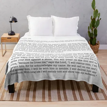 Плед Psalm 91, дорожное одеяло, роскошное одеяло, одеяла для детского дивана-кровати