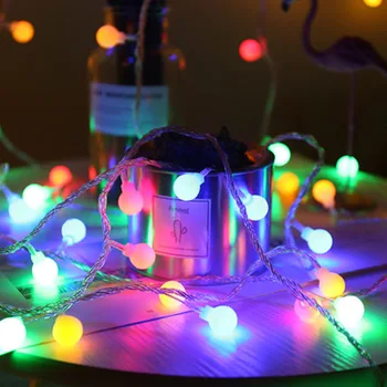 Матовый маленький шарик, световая гирлянда, навес для кемпинга, атмосфера, Рождественское украшение, световая гирлянда
