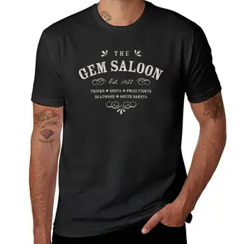 The Gem Saloon, футболки Deadwood, футболки с графическим рисунком, футболки оверсайз, аниме, футболки с коротким рукавом, мужские