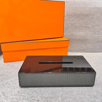 Высококачественная магнитная коробка для салфеток, ящик для рулонной бумаги, ящик для хранения журнального столика, домашний рабочий стол для гостиной light luxury H