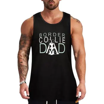Новые наклейки Border Collie Dad? на майке Redbubble, футболке, мужском жилете для мужчин