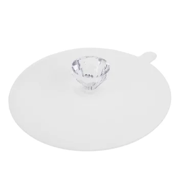 Симпатичная чашка 6-12 см Силиконовая крышка для чашки Прозрачная Стеклянная крышка для чашки Многоразовая Замена разноцветной кружки для домашнего магазина