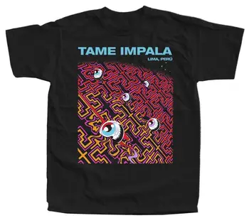 Футболка Tame Impala Lima Peru, черная мужская футболка S-234XL Z422 с коротким рукавом, стильная повседневная футболка