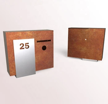 Наружный водонепроницаемый почтовый ящик с металлическим замком-ключом, настенный почтовый ящик