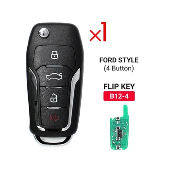 KEYDIY B12-4 KD Автомобильный Ключ с Дистанционным управлением Универсальный 4 Кнопки для Ford Style для программатора KD900/KD-X2 KD MINI/URG200