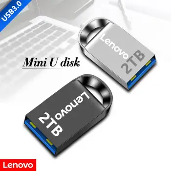 Lenovo Metal U Disk 2 ТБ 2 В 1 Высокоскоростные флэш-накопители для передачи файлов Двойного назначения с интерфейсом OTG Usb 3.0 Type-C Портативный Флеш-накопитель