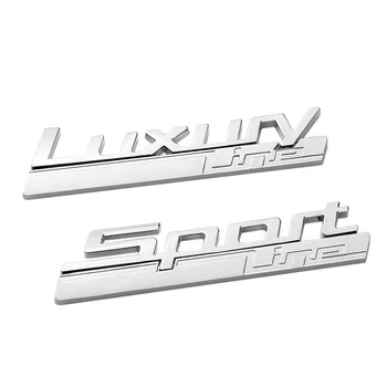 Наклейка С Эмблемой На Крыло Автомобиля Sport Line BMW Luxury Line Logo 520d 530d 330d 320d 518d F30 F10 G30 G20 E46 E39 F11 F32