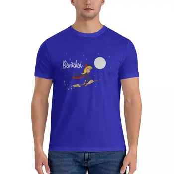 Заколдованная классическая футболка в стиле ретро 60-х, спортивная рубашка, мужская футболка, мужская хлопковая футболка с рисунком, одежда kawaii