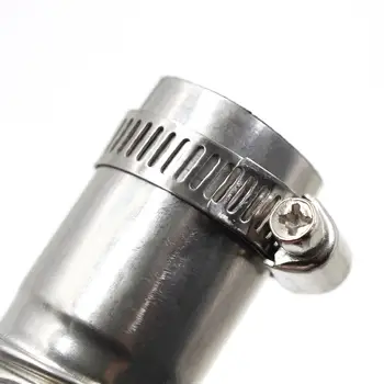 соединитель колена выхлопной трубы 24 мм, 25 мм ID, соединитель выхлопных труб из нержавеющей стали для нагревателя с зажимами