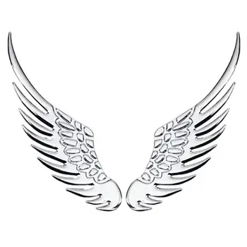 Клейкая наклейка на автомобиль Eagle Wings 3D Крылья Значок Эмблемы Наклейки Металлические Автомобильные Аксессуары Стильный Декор для транспортных средств Компьютеров Мотоциклов