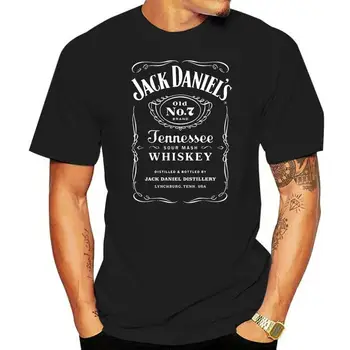 футболка Whisky Футболка с виски Мужская Хлопковая футболка с круглым вырезом и короткими рукавами Крутые футболки Модные топы Одежда