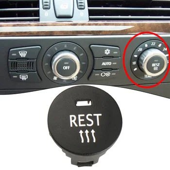 Крышка кнопки переключения, 1 шт., черная Передняя панель, Высококачественный Новый пластик, водонепроницаемый для BMW E60 5-Series С центральным кондиционером