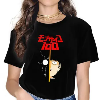 Классические женские Рубашки Аниме Mob Psycho 100 Свободный Винтажный женский топ Harajuku Повседневные женственные Блузки