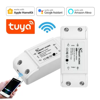 Для Apple Homekit Smart Switch Breaker Беспроводной пульт дистанционного управления реле-прерыватель Работает с Tuya Amazon-Alexa Google Home