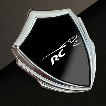 Наклейка на автомобиль Эмблема в 3D стиле, Наклейка для отделки кузова, Наклейка на значок, аксессуары для интерьера, Металлическая наклейка на автомобиль для Peugeot RC