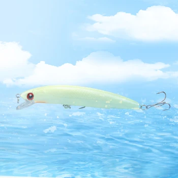 Luya Bait 3D Ночник Mino Fish Bait 17 г / 12 см Имитация Рыбной приманки Морская рыбалка Пресноводная Жесткая Приманка Поддельные Приманки Рыболовные снасти