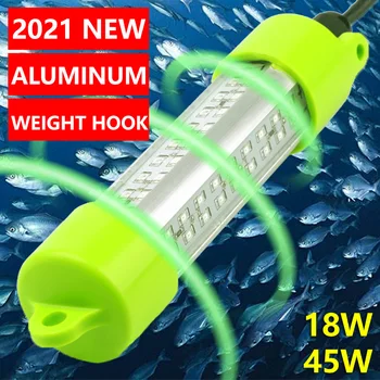 Подводная Зеленая Высокоэффективная Бело-Синяя Алюминиевая Приманка Для Подводной Рыбалки Легкая Рыба Желтого Цвета