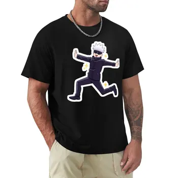 gojo satoru - футболка satoru gojo -jjk, быстросохнущая футболка, черная футболка, футболка оверсайз, мужская одежда