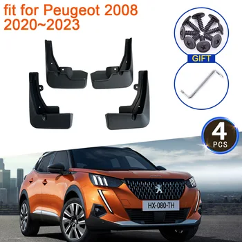 Для Peugeot 2008 2020 2021 2022 2023 Брызговики Брызговики Защита От брызг Передние Задние Колеса Автомобильные Аксессуары Для Фиксации