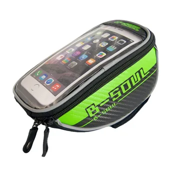 Велосипедная сумка, Велосипедное снаряжение, Ручка для горного велосипеда с диагональю 5,5 дюйма, Сумка с сенсорным экраном, Водонепроницаемая сумка для мобильного телефона Аксессуары для велосипедов