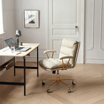 Современные легкие Роскошные офисные стулья С дизайнерской креативной спинкой, Удобный рабочий стол, бытовой Подъемник, Поворотный Компьютерный стул