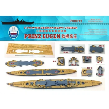 Деревянная палуба PRINZ EUGEN Shipyardworks 1/700 для TAMIYA 31805 (700013)