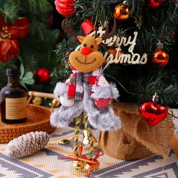 Тематическое украшение Санта-Клауса, Праздничный декор Рождественской елки, Кукольные украшения тонкой работы для домашней вечеринки, Рождественская гирлянда, Кукла