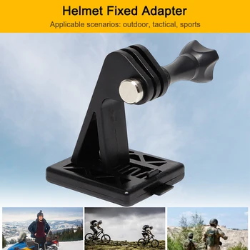 Подставка для адаптера камеры Нейлоновая Портативная база для адаптера шлема С фиксированным креплением, легкий тактический шлем для камеры мобильного телефона Gopro