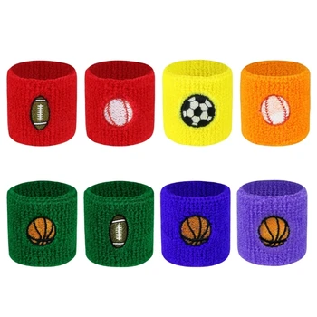 Детские спортивные браслеты, детские спортивные повязки на запястья, детские спортивные повязки для футбола, бейсбола, баскетбола, спорта для детей