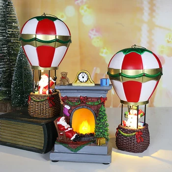 Снеговик Санта Клаус Воздушный шар Рождественские Светодиодные украшения Рождественские Подарки для детей Рождественское украшение для дома и спальни