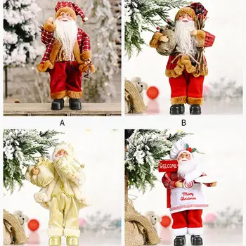 Большая кукла Санта Клауса 2021, Украшение для Рождественской елки, Новогоднее украшение для дома, подарок для детей, Веселые Рождественские украшения