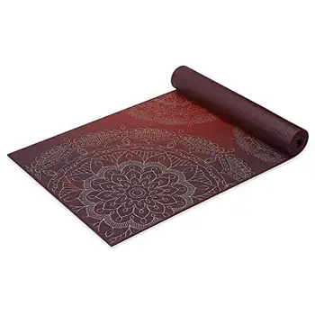 Металлический коврик для йоги, металлический закат, 6 мм
