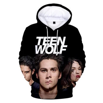 Новый сериал, толстовки с 3D принтом Teen Wolf, Мужская и женская мода Harajuku, Осенняя Свободная одежда Teen Wolf