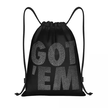 Изготовленная на заказ сумка на шнурке Got Em для покупок, рюкзаки для йоги, женские мужские рюкзаки для спортзала