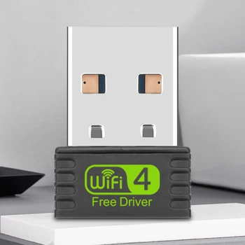 2,4 ГГц Мини-USB WiFi Адаптер Бесплатный Привод USB-Ключ Wi-Fi Адаптер Встроенная Антенна Беспроводная Сетевая Карта для ПК/Ноутбука/Настольного компьютера