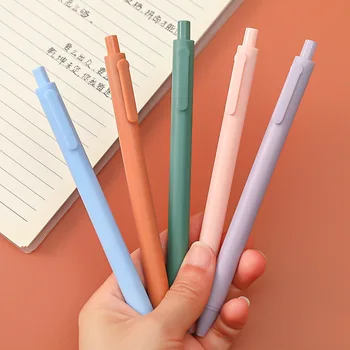 Набор гелевых ручек для печати 12/60 шт Simple Macarone Student Exam Нейтральная ручка с пулевой головкой Учебные Канцелярские принадлежности