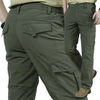 Мужские Легкие Тактические брюки, уличные Водонепроницаемые Дышащие Летние Повседневные армейские Военные Длинные брюки, Мужские быстросохнущие брюки-карго