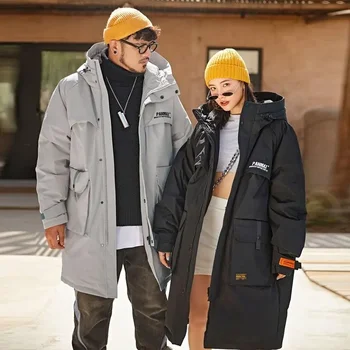 Мужское пальто бренда Winter Tide, пуховик, длинная утка для влюбленных, сохраняющая тепло, удобная корейская версия, повседневная, утолщенная